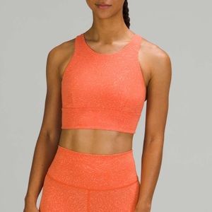 Lululemon Wunder Train Long-Line Bra *Medium Support, C/D Cups - Warm Coral